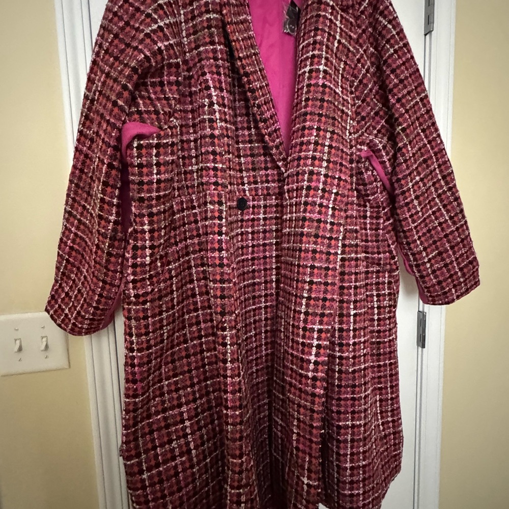 Torrid Pink Pea Coat with Relaxed Fit